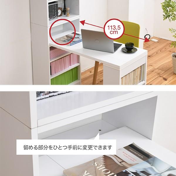 デスク 突っ張り 本棚 高さ調節 壁面収納 （ 収納 つっぱり 棚 薄型 机