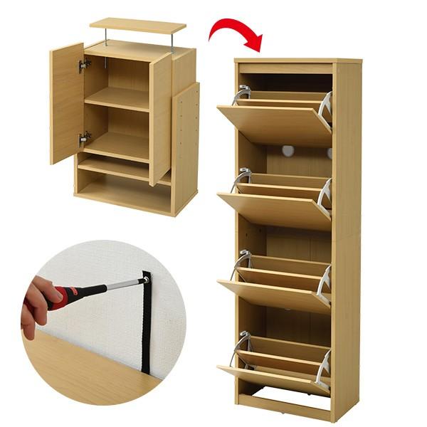 プレミア商品 下駄箱 薄型 シューズラック スリム 上置き棚付 約幅49cm 送料無料 靴箱 シューズボックス 靴入れ 上置き 靴 下足入れ 玄関 収納 シュ チャンピオン Www Centrodeladultomayor Com Uy