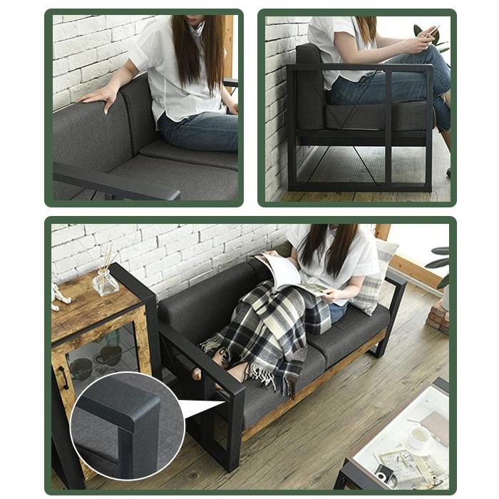 □在庫限り・入荷なし□ ラブソファ 2人掛け レトロ調 ブルックリン