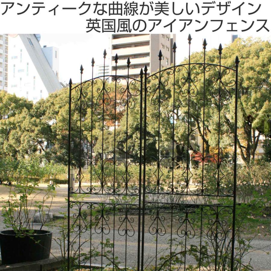 英国アンティークアイアンフェンス2枚セット