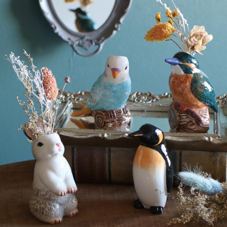 花瓶 一輪挿し フラワーベース 動物 （ 花びん 花器 アニマル 置物