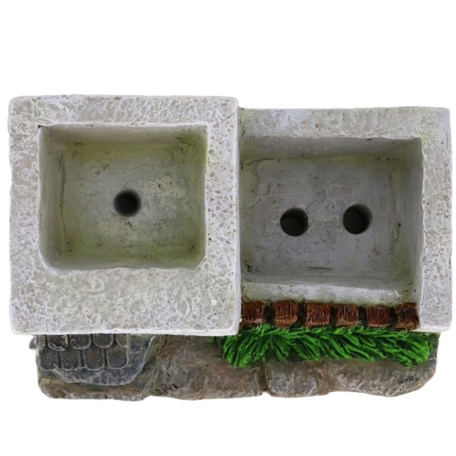 鉢植え 植木鉢 プランター プラントポット フラワーポット 植木鉢 FEEL THE GARDEN セメントプランター スクエア L （ 植木鉢