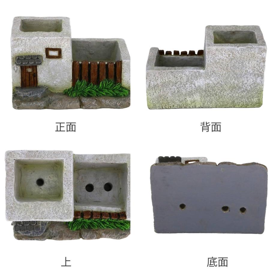 プランター グリーンポット 植木鉢 多肉植物 Bタイプ （ フラワー