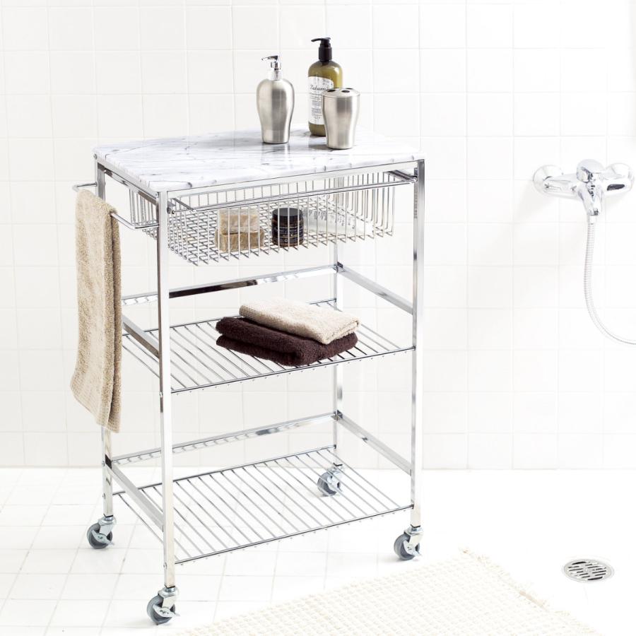 ASPLUND（アスプルンド） キッチンワゴン マーブルトップトローリー L