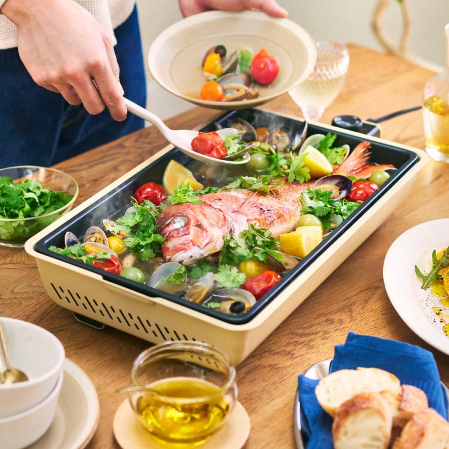 BRUNO フラットホットプレート 防水 蓋付き （ ブルーノ ホット