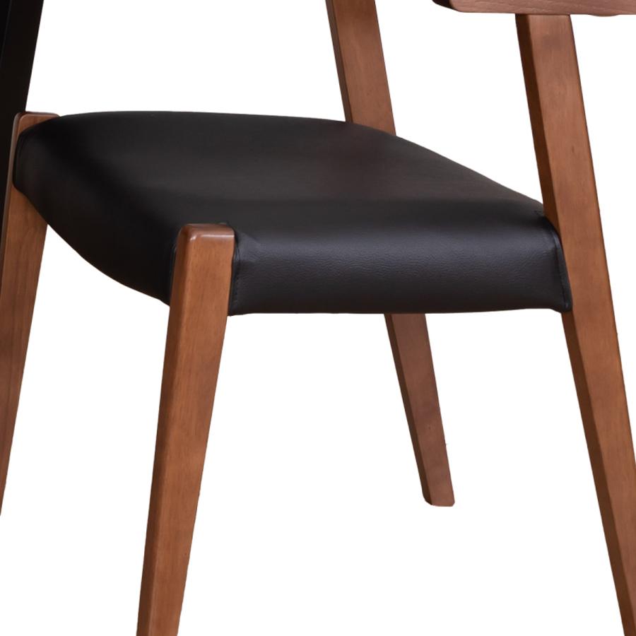 筑波産商 ダイニングチェア 座面高43cm セミアームチェア パンテス