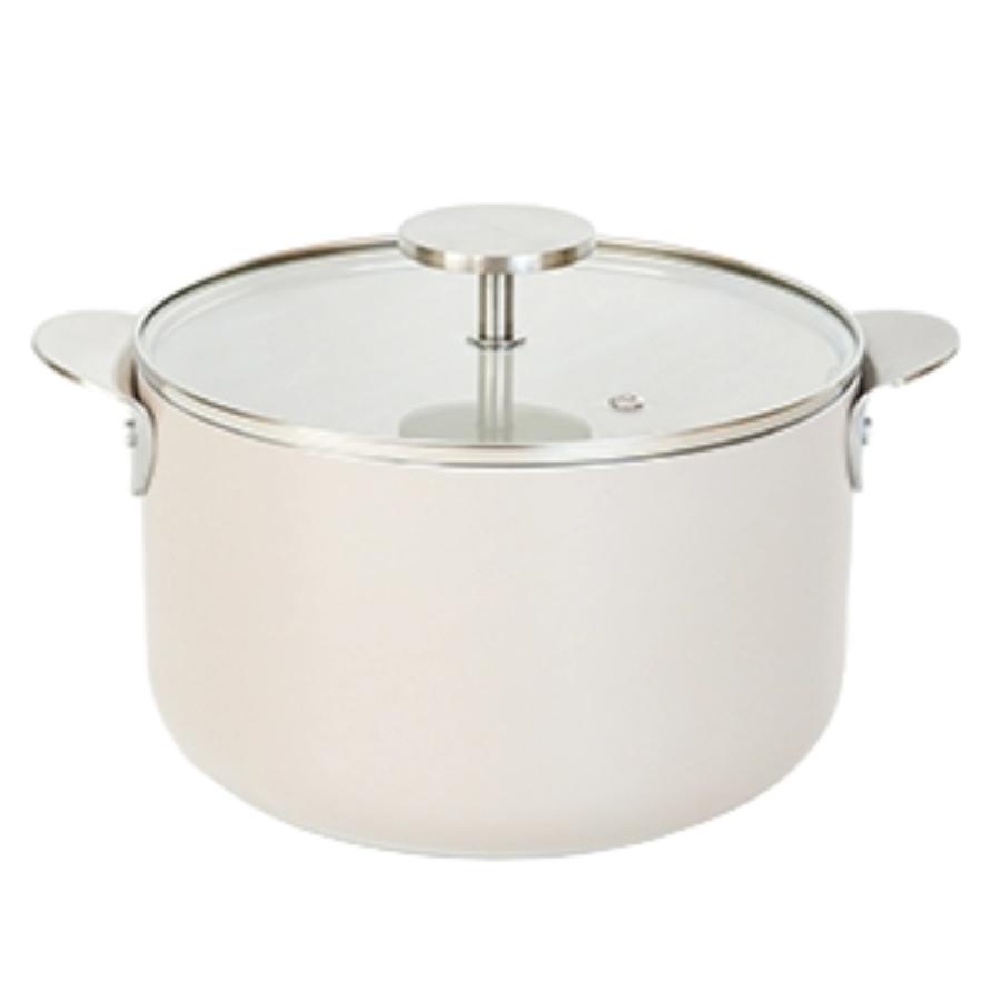 和平フレイズ 両手鍋 20cm IH対応 内面セラミック加工 キャセロール