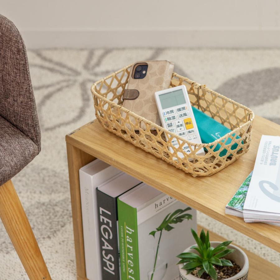 竹製手編みバスケット 中型 一部名前白抜きあり 竹編みシリーズ | 蓋