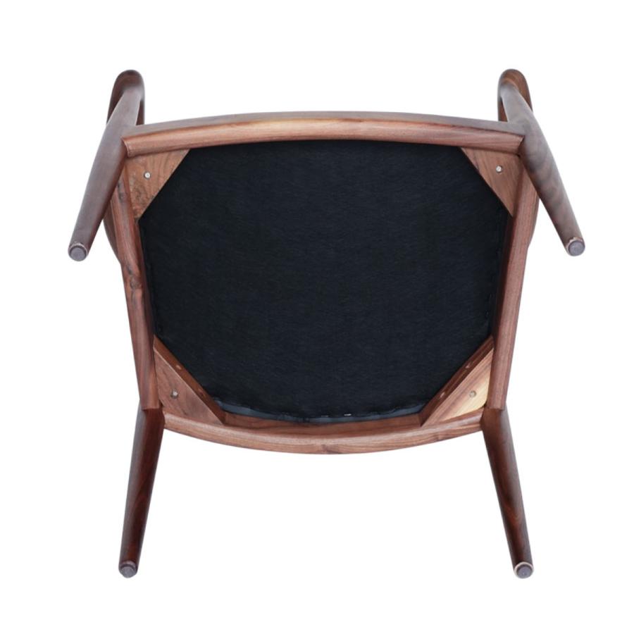 ウォールナット材　ダイニングチェア ダイニングチェア（肘付き）「シネマ Bタイプ」ウォールナット材