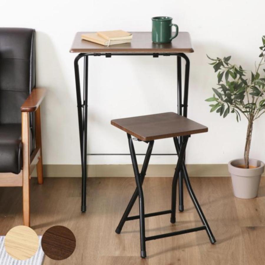 不二貿易（Fuji Boeki） ワークデスク 折りたたみ テーブルチェア