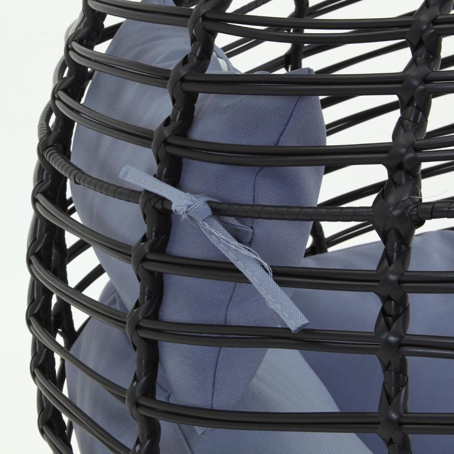 不二貿易（Fuji Boeki） ハンギングチェア たまご型 クッション付