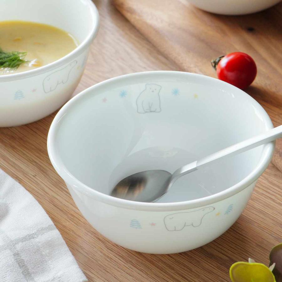 パール金属 ボウル 12.5cm CORELLE コレール シロクマ 強化ガラス