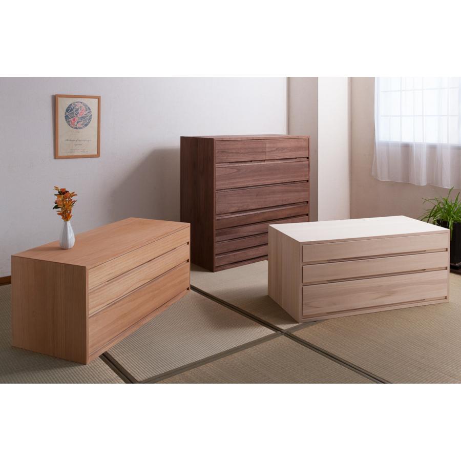 桐タンス 幅100.5cm 7段 組み合わせ 白木 無塗装 （ 桐 たんす 収納 木