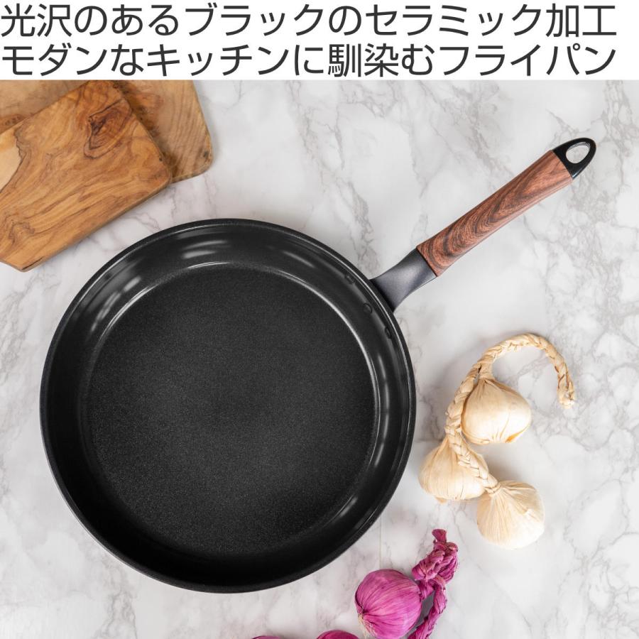北陸アルミニウム フライパン 28cm 深型 IH対応 セラミックコート