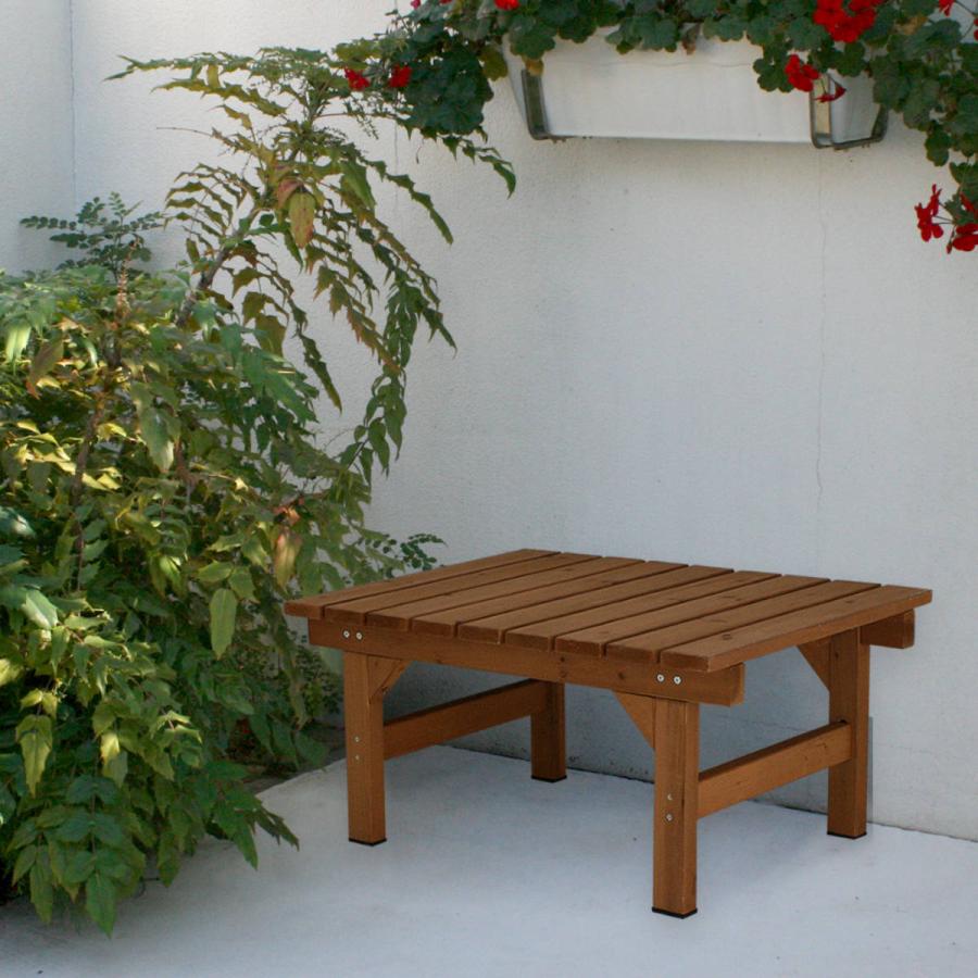 ユニット縁台ベンチ hiyori 幅87 奥行55 （ ガーデンデッキ ベンチ