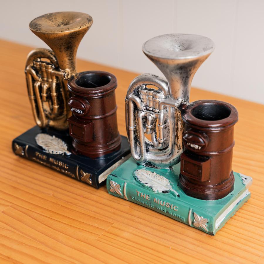 アンファンス ペン立て アンティーク ペンスタンド ユーフォニアム