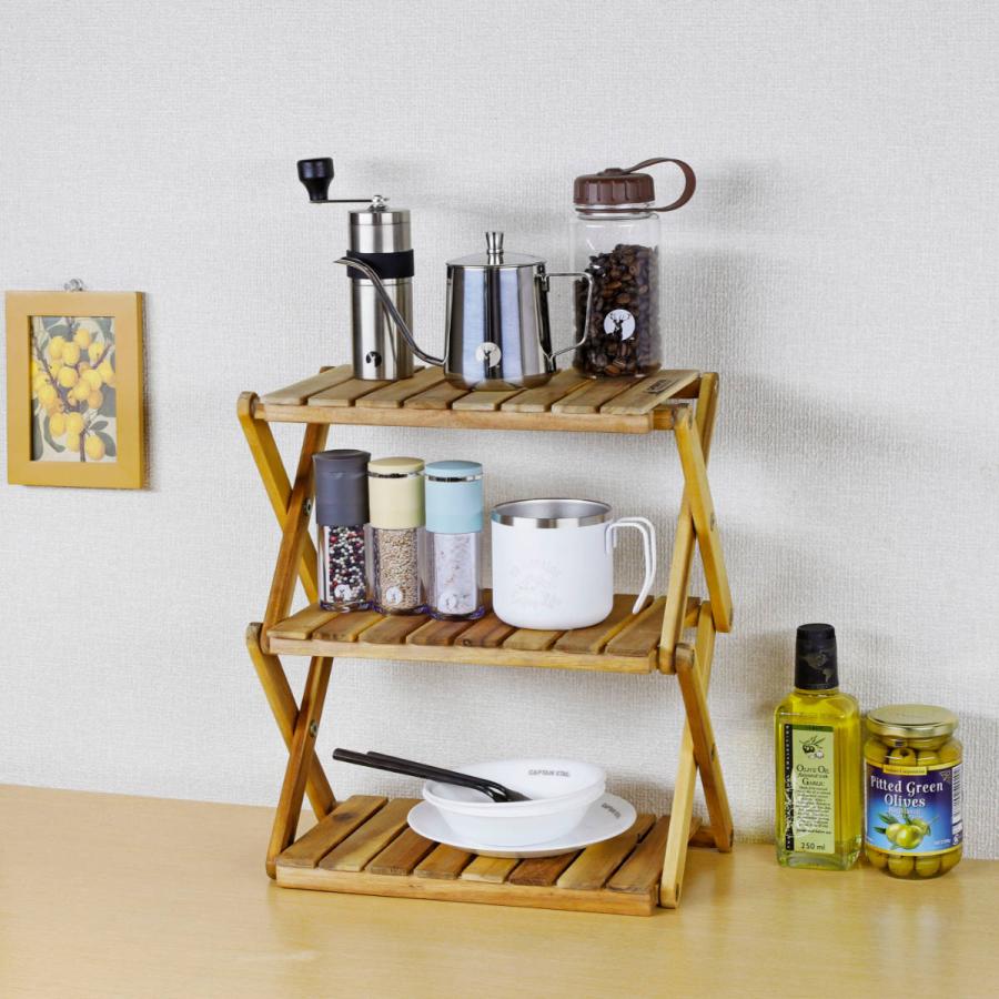 キャプテンスタッグ CSクラシックス 木製3段エントランスラック 楽天市場】木製3段MOVEラック 幅46cm キャプテンスタッグ(CAPTAIN STAG