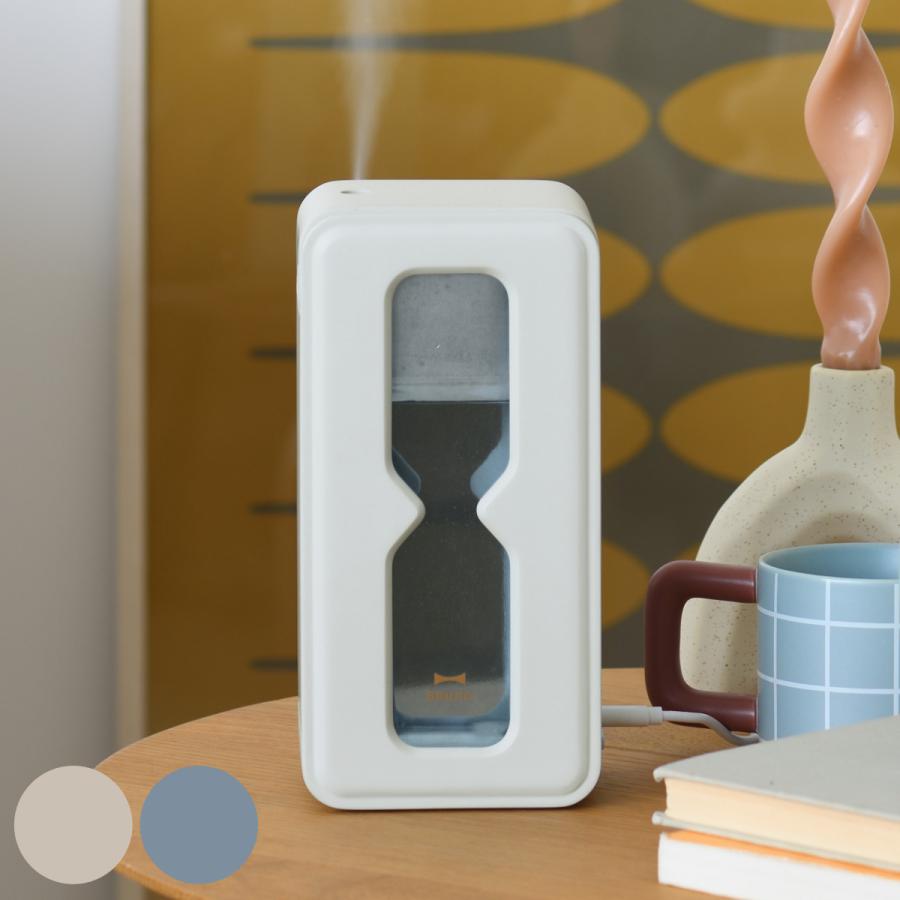 BRUNO 卓上加湿器 500ml TIMEFLOW MIST 超音波パーソナル加湿器 砂時計 （ ブルーノ 加湿器 USB式 超音波式 卓上 オフィス インテリア ライト おしゃれ ）