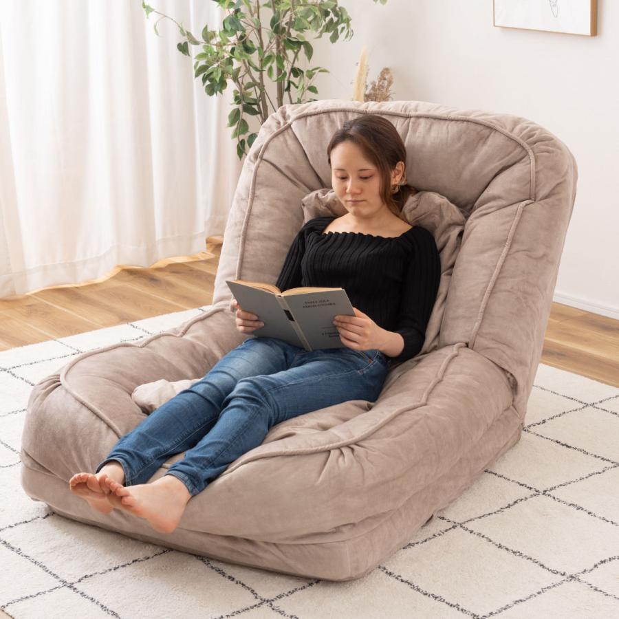 東谷 座椅子 1人用 大判サイズ 幅85cm ソファベッド リクライニング式