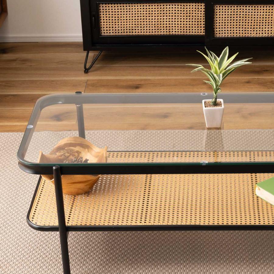 ガラス天板ラタンテーブル 長方形 楽天市場】サイドテーブル のみ 幅55cm 高さ40cm 正方形 スクエア 四角