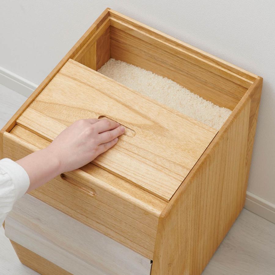 OSMAC 米びつ 30kg KIRISAI 桐のこめ櫃 （ 桐 天然木 日本製 調湿 一合