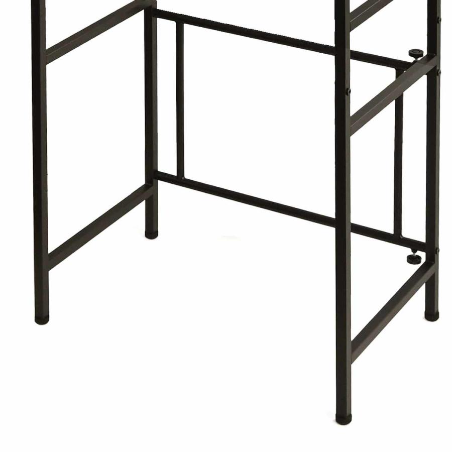 【洗濯機ラック】伸縮65～90cm　キッチンラック★棚板可動式　組立　ランドリー フクダクラフト ランドリーラック 伸縮式 洗濯機棚 幅65〜95cm （ 洗濯