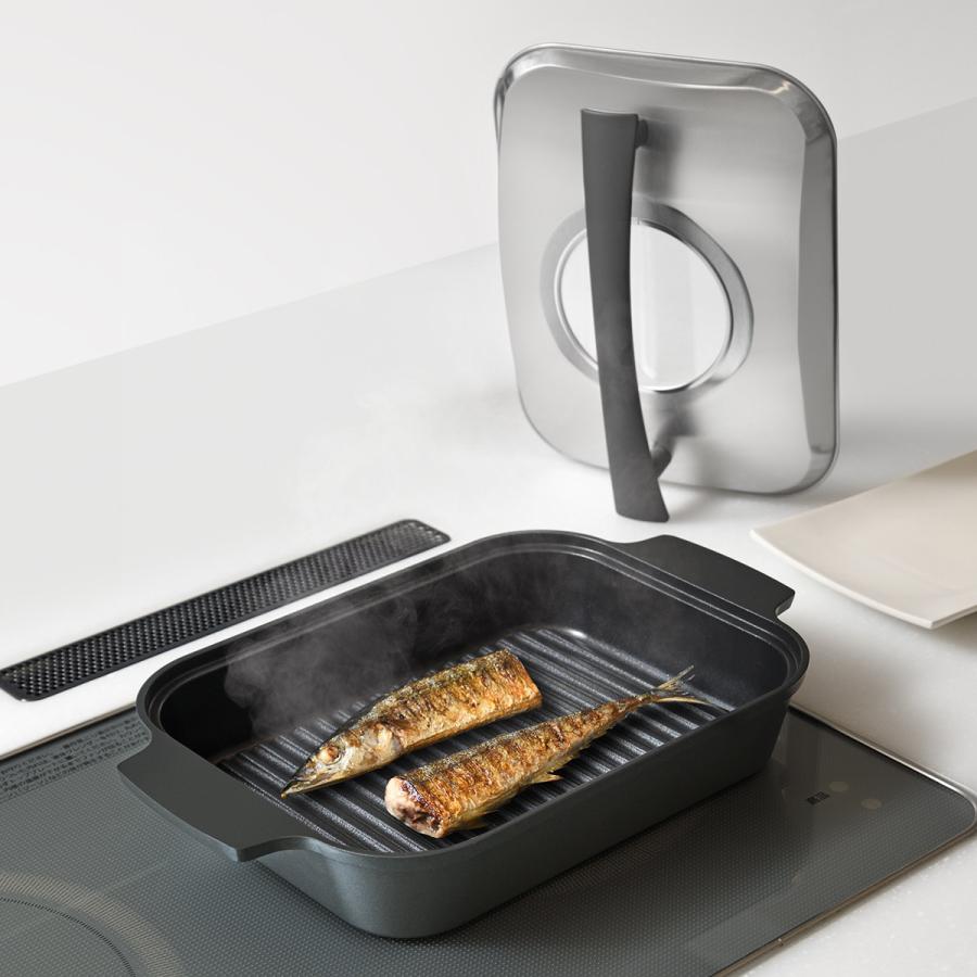 レイエ Leye グリルパン IH対応 蓋付き 日本製 スチームグリル