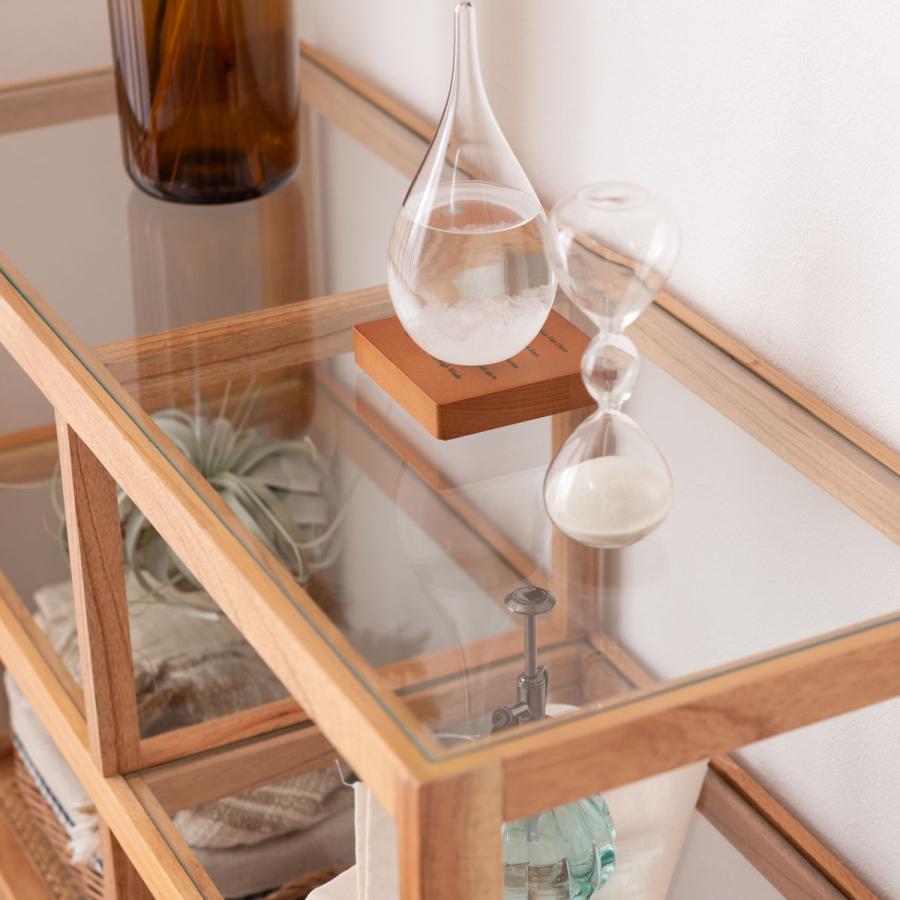 東谷 オープンシェルフ 幅80cm 2段 天然木 ろくろ脚 ラタン 完成品