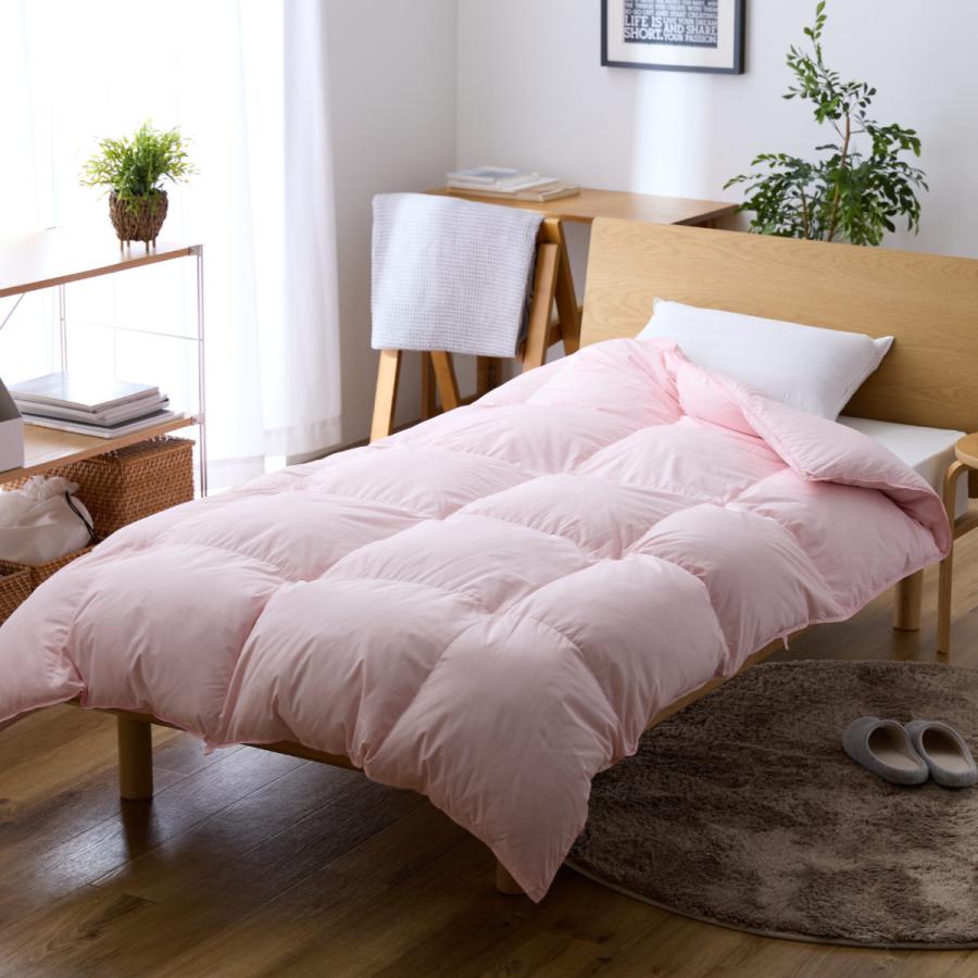 日本製　羽毛掛け布団 タンスのゲン 羽毛布団 シングル ホワイトダックダウン 93％ 日本製