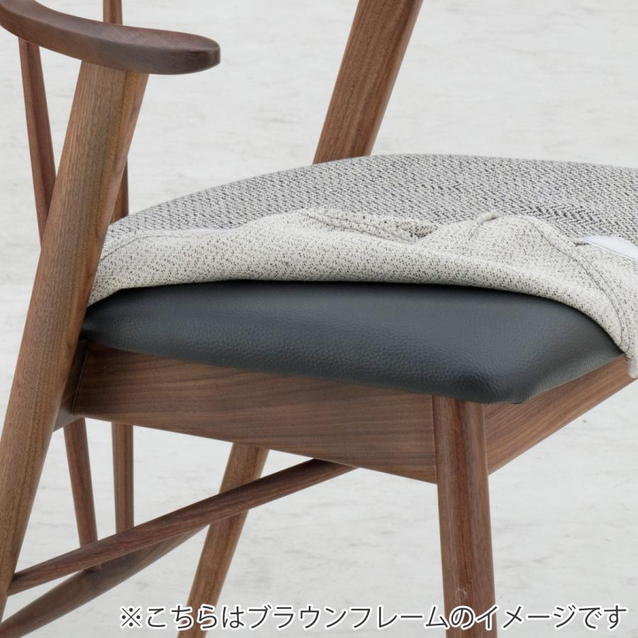 ダイニングチェア 同色2脚セット 座面高44cm カバー別売り ELA2 レッド