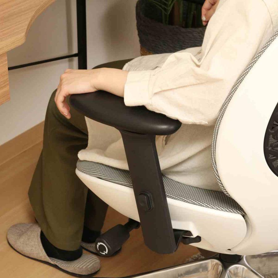 不二貿易（Fuji Boeki） オフィスチェア 肘付 昇降式 エッグ型 OVO