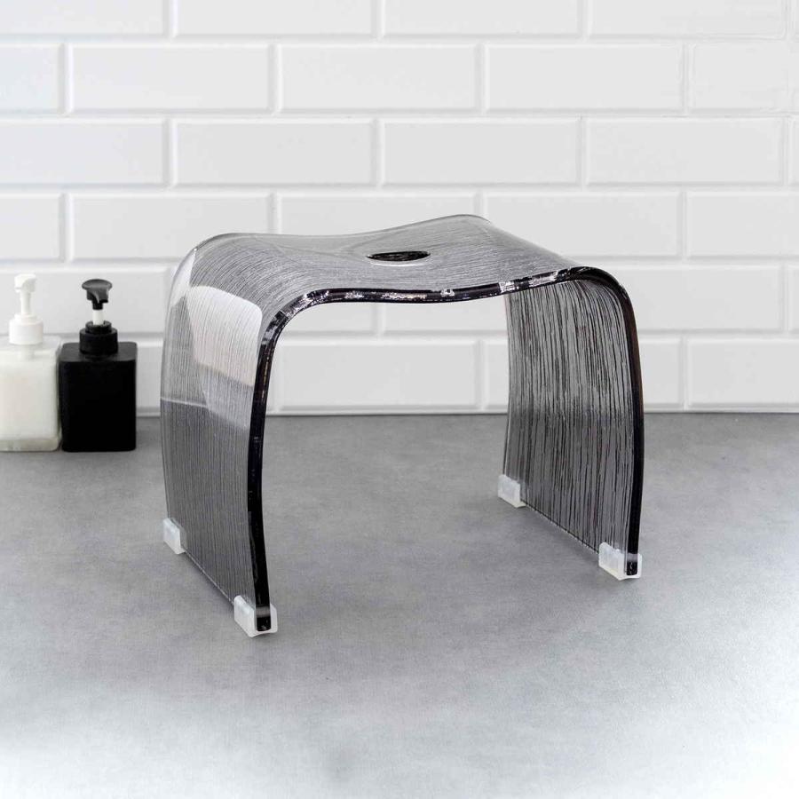 radyアクリル製ディスペンサー、バスチェア他全4点セット radyアクリル