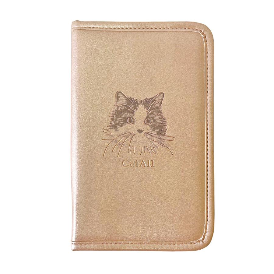 nicott 通帳ケース マルチポーチ 猫 母子手帳 推し活 （ マルチケース