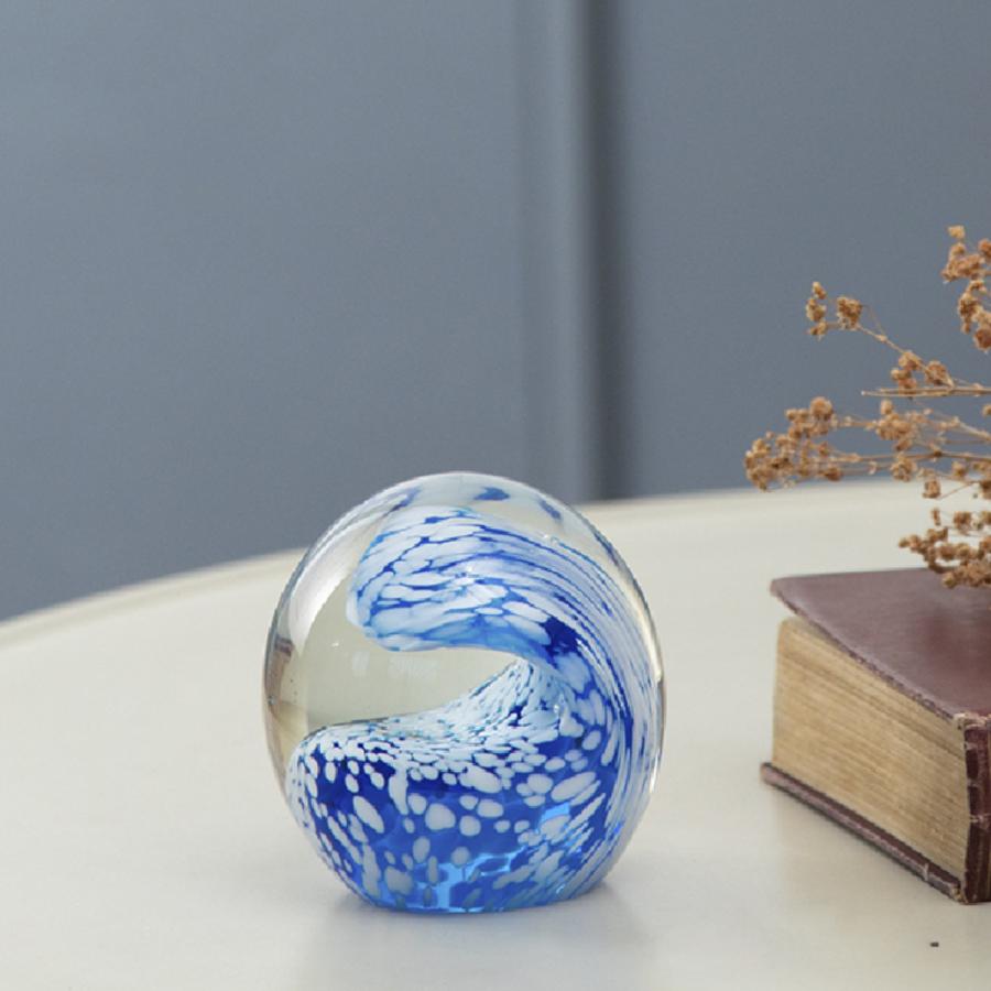 藤栄 ガラスインテリアオブジェ（Glass interior objects） ウェーブ