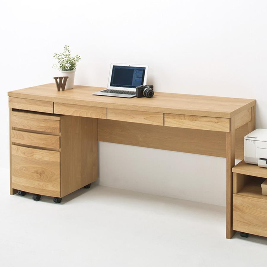 堀田木工所 ワークデスク シンプル 幅160.4cm 高さ71cm 引出し付