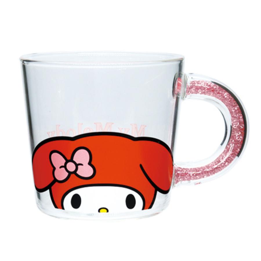 大西賢製販 マグカップ 390ml サンリオ 耐熱ガラスマグ （ ガラス 耐熱