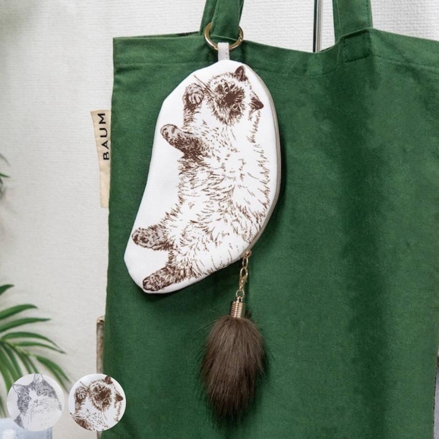 nicott ポーチ キャットオール ネコ ダイカットポーチ （ ミニポーチ