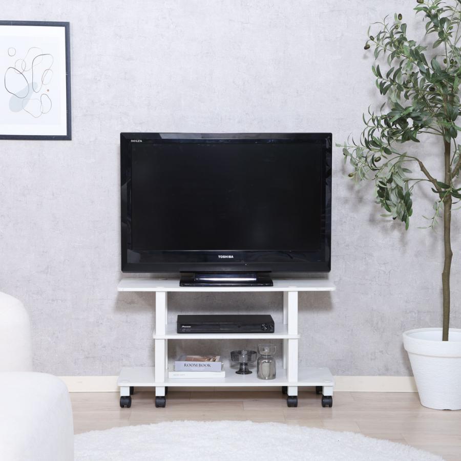 不二貿易（Fuji Boeki） テレビ台 幅80cm 工具不要 キャスター付 FIT