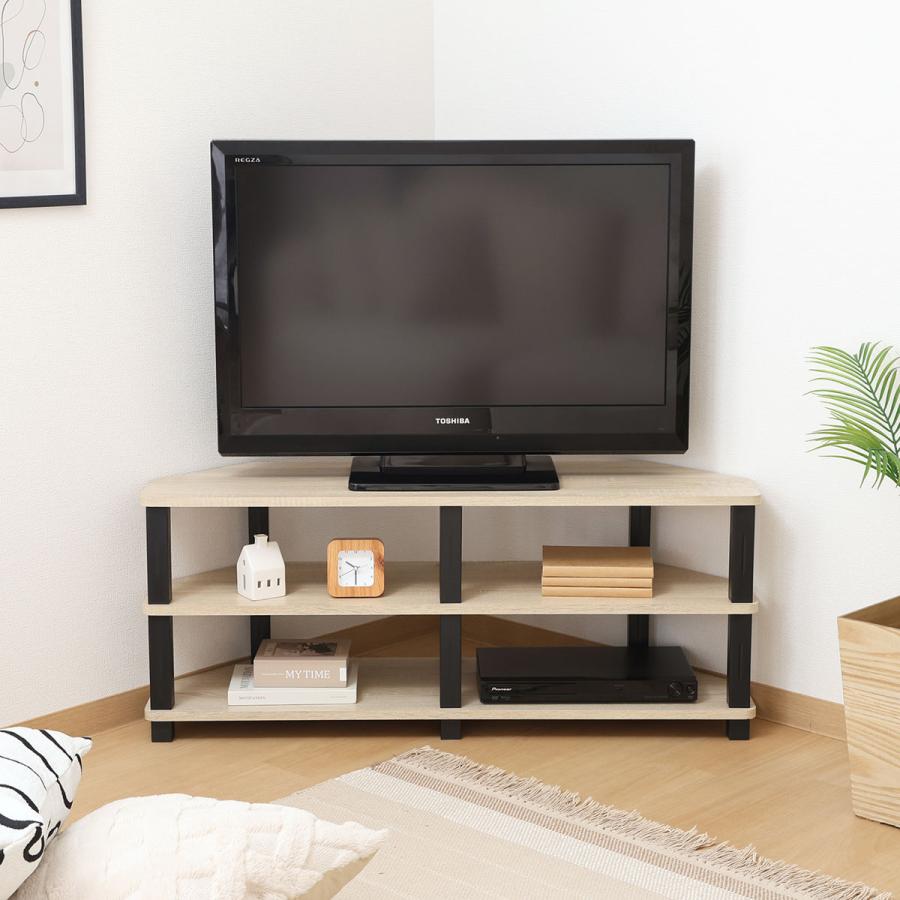 不二貿易（Fuji Boeki） コーナーテレビ台 幅100cm 工具不要 FIT （ TV