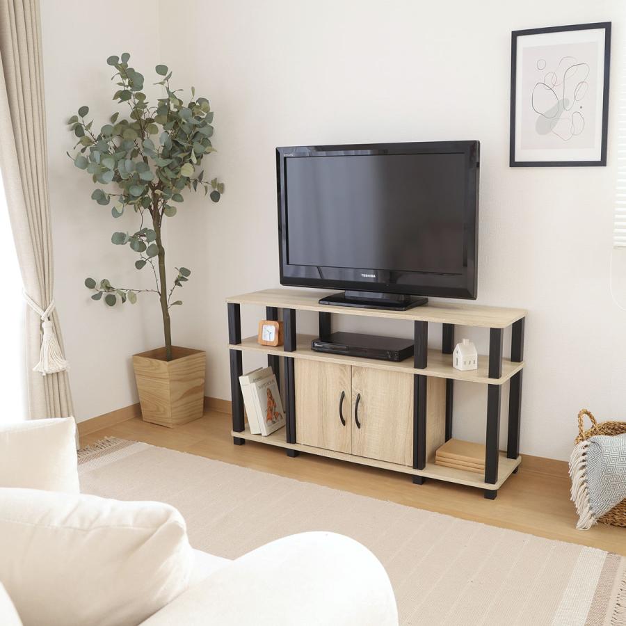 不二貿易（Fuji Boeki） テレビ台 幅110cm 扉付き 簡単組立 FIT （ TV