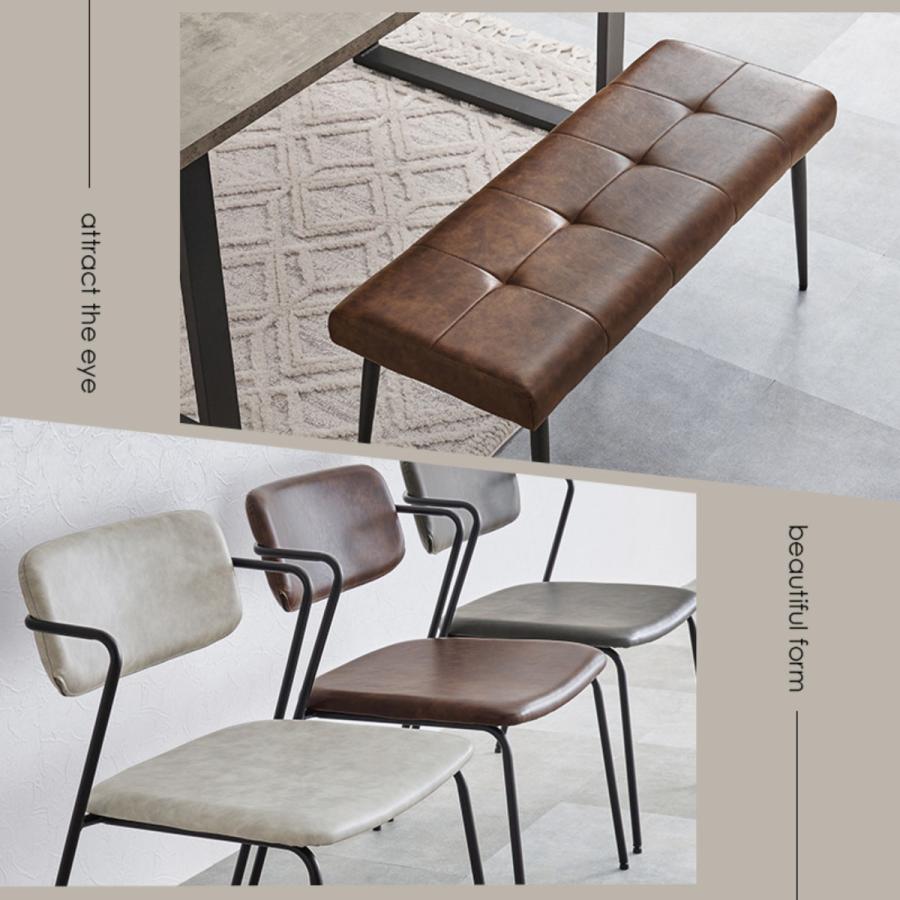 ダイニングテーブルセット 4人掛け 4点セット コンクリート調テーブル