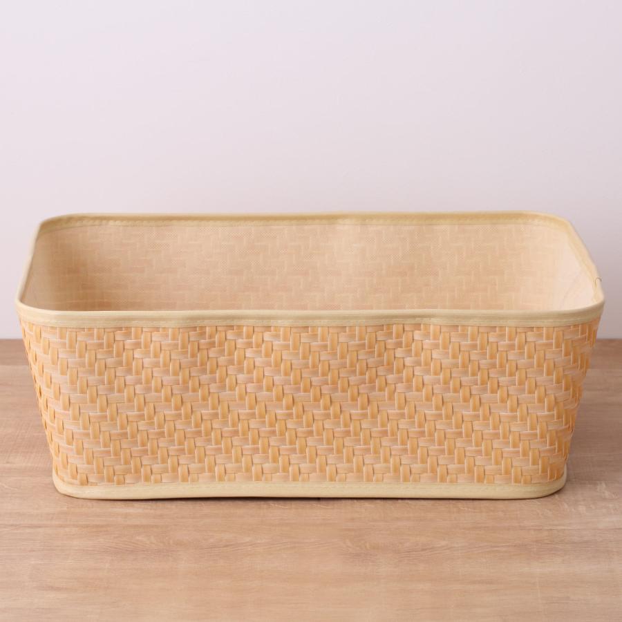 ちどり産業 バスケット クローンバンブー 角型 L 洗える 幅54×奥行38