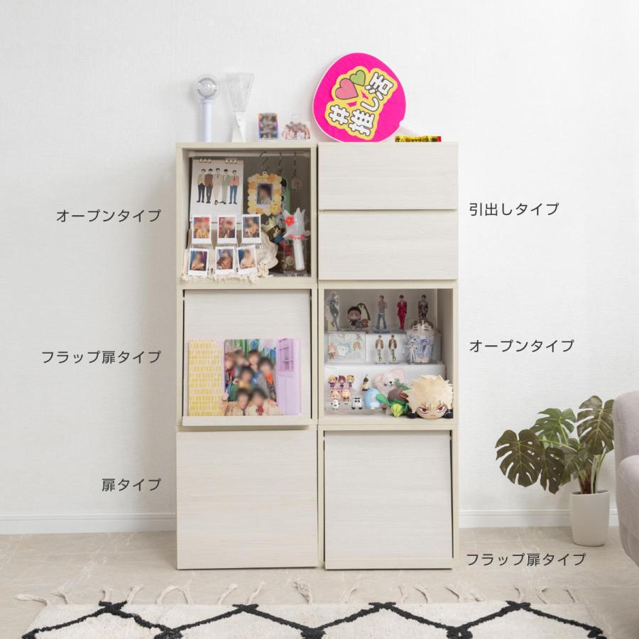 キューブラック 幅39cm オープンタイプ 推し活収納 （ グッズ収納
