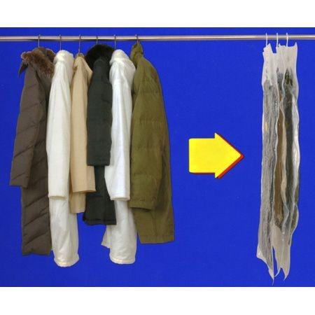 衣類圧縮袋　ハンガーにそのままつるせる衣類圧縮袋　ロング　（　クローゼット用　収納 ）｜interior-palette