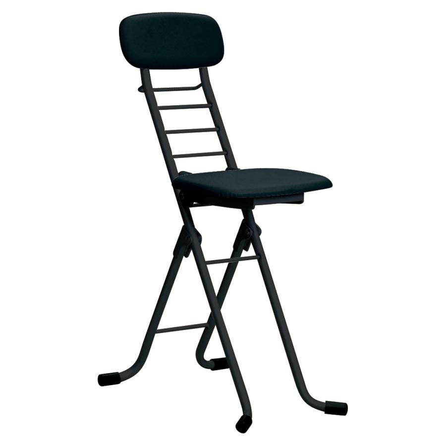 折りたたみ椅子 高さ調節 6段階調節 リリィチェア クッションタイプ スチール ブラックフレーム （ カウンターチェア ハイチェア 椅子 日本製 ）｜interior-palette｜20