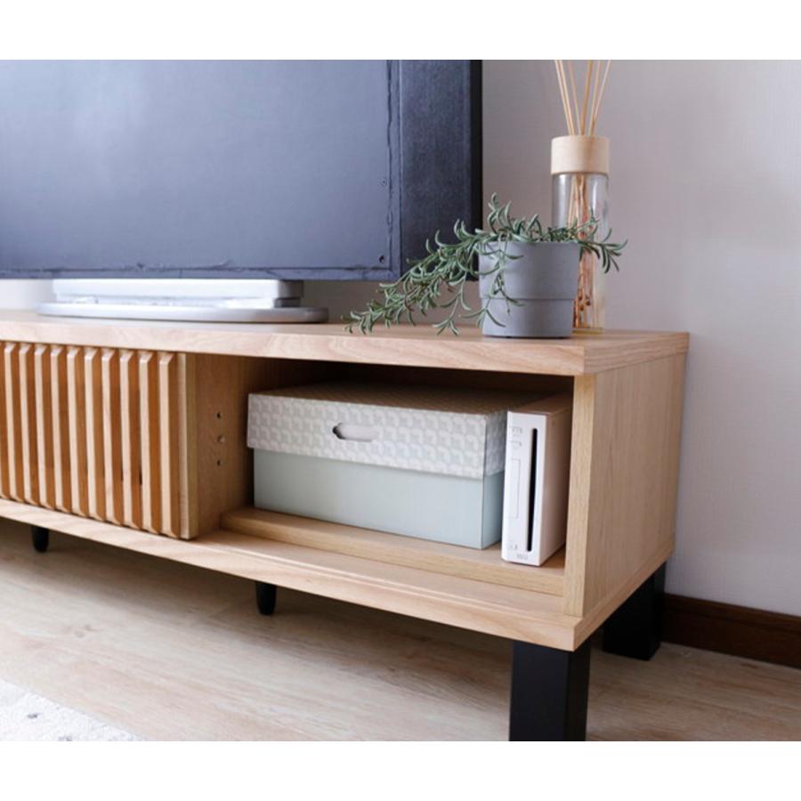 テレビ台 幅170cm 引き戸 70型対応 フルスライドレール 完成品