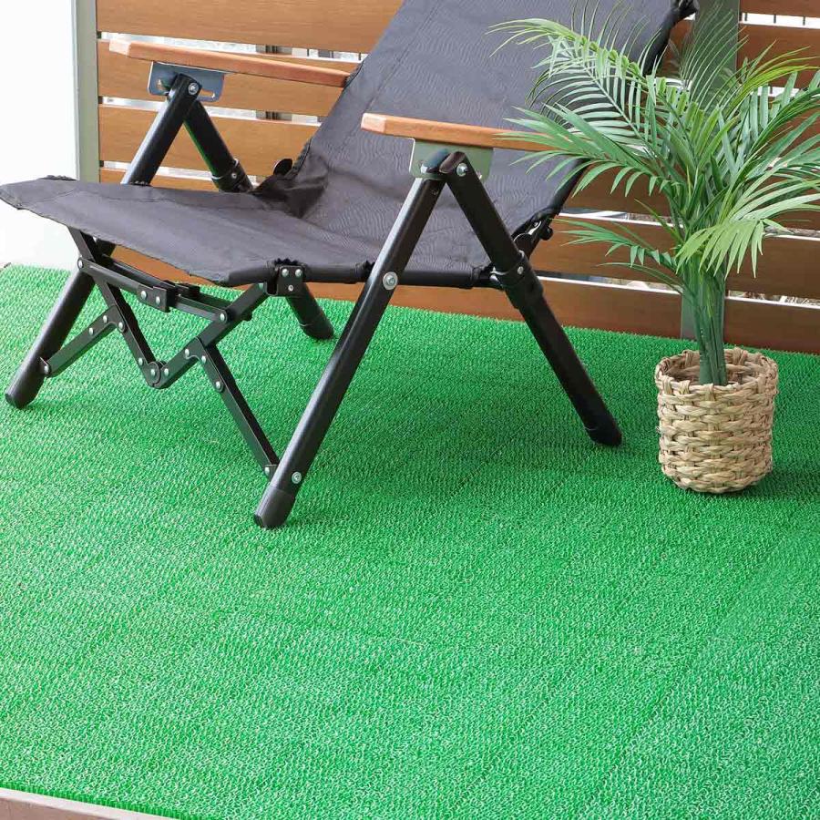 山崎産業 人工芝 ジョイント 若草ユニット 本体 30×30cm 60枚セット EV