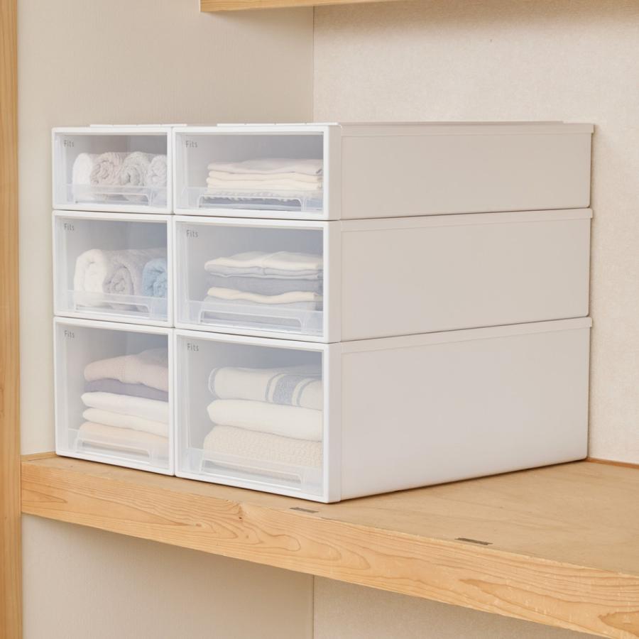 Fits 収納ケース フィッツ フィッツケース スリムL 引き出し 同色4個