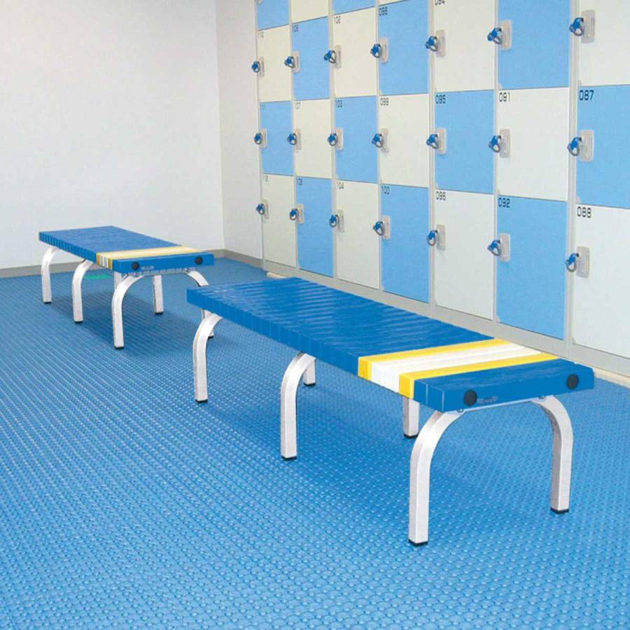ホームベンチ 背なし 120cm 2〜3人用 （ 法人限定 屋外ベンチ 屋内外 再生 樹脂製 プラスチック 長椅子 イス 背もたれ無し 【えほん】 2人掛け ）