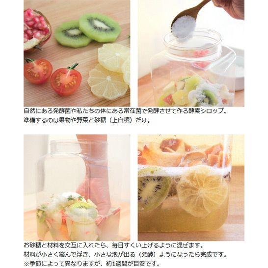 酵素シロップ手作りセット はじめての酵素シロップ 果実酒容器 スリムジャグ シロップ漉し レシピカード 保存容器 酵素シロップ 手づくり インテリアパレットヤフー店 通販 Yahoo ショッピング